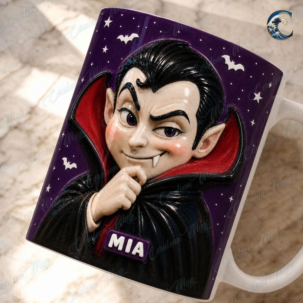 Personalized Halloween Kids Mug, Custom Name Coffee Mug, Pumpkin Ghost Mummy Mug, Vampire Black Cat Mug, Trick or Treat Gift