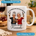 Personalized Best Friend Mug, Funny Wine Lover Coffee Mug, Old And Senile Mug, Custom Name Bestie Friends Mug, Best Friend Gift